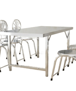 Bộ bàn ghế inox tròn 10 ghế cao cấp 10 ban-ghe-inox-dai