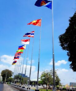 Cột cờ inox cao 9m