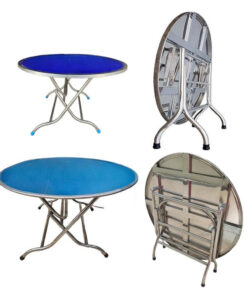 Bàn inox tròn 1,2m loại thường 3 ban-inox-tron-da-dang-mau-ma