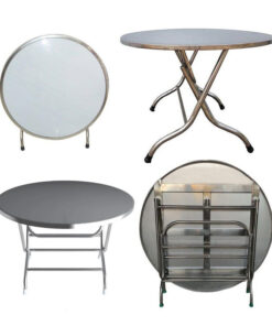 Bàn tròn inox 1m4 loại tốt 7 ban-tron-inox-1m4-da-dang