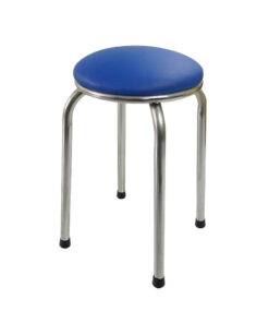 Ghế inox tròn mặt nệm loại tốt 5 ghe-inox-tron-mat-nem-xanh