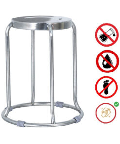 Ghế inox tròn đôn loại tốt cao cấp 9 su-dung-ghe-inox-tron-don