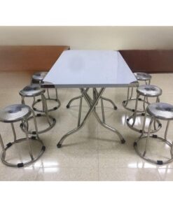 Bàn ăn inox chữ nhật 6 ghế đôn loại tốt 6 ban-an-inox-6-ghe-xep-gon