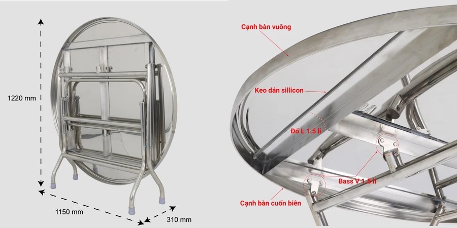 Review bàn inox tròn Toàn Mỹ 4 kieu-dang-ban-inox