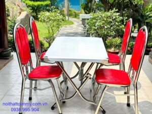 ban-ghe-inox-san-vuon