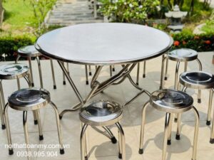 gia-bo-ban-ghe-inox-tron