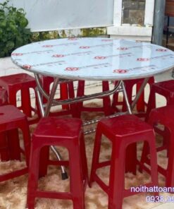 bo-ban-tron-inox-10-ghe-nhua