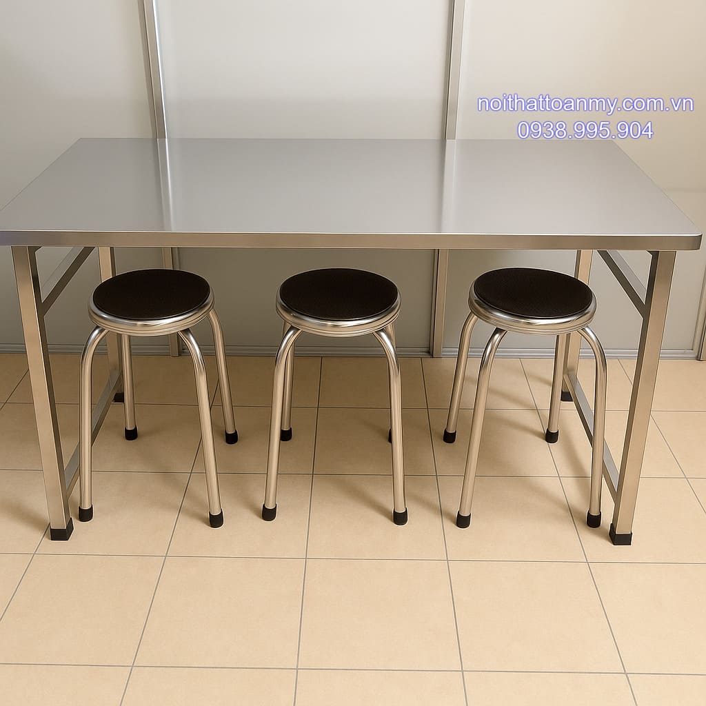 Bộ bàn inox công nghiệp chữ nhật cao cấp 8 bo-ban-inox-cong-nghiep-chu-nhat-cao-cap-4
