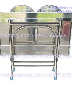 Bàn inox chữ nhật 1,2m loại thường 5 ban-inox-chu-nhat-70x120-xep-gon-2
