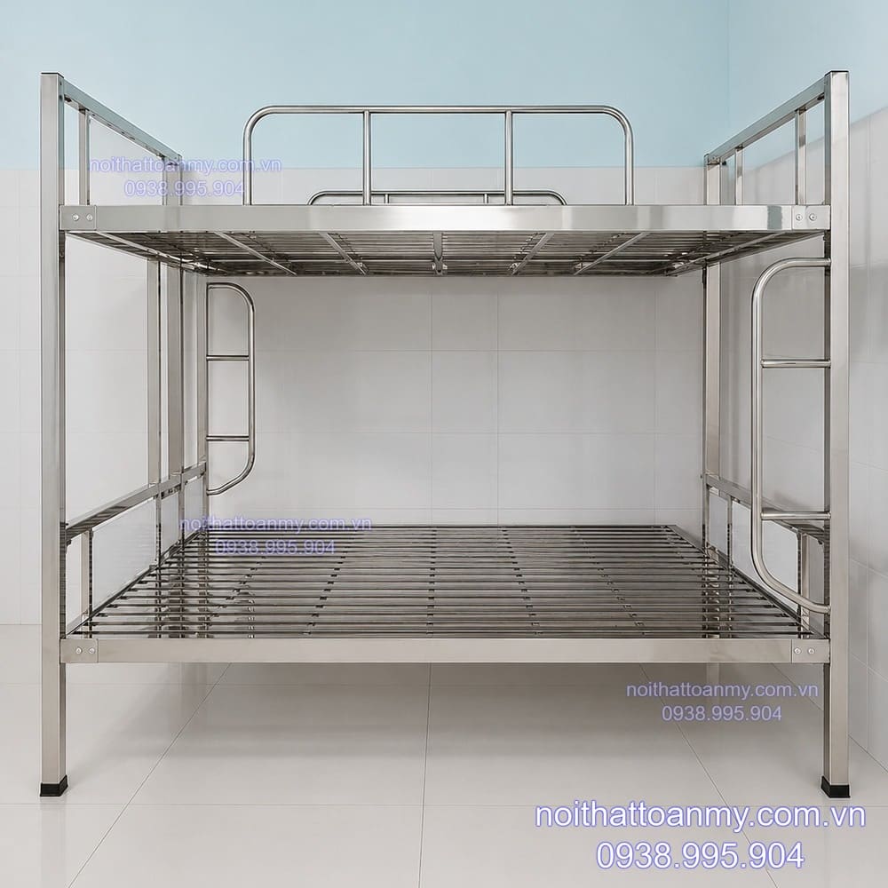 Giường tầng inox 22 giuong-tang-inox-1m6