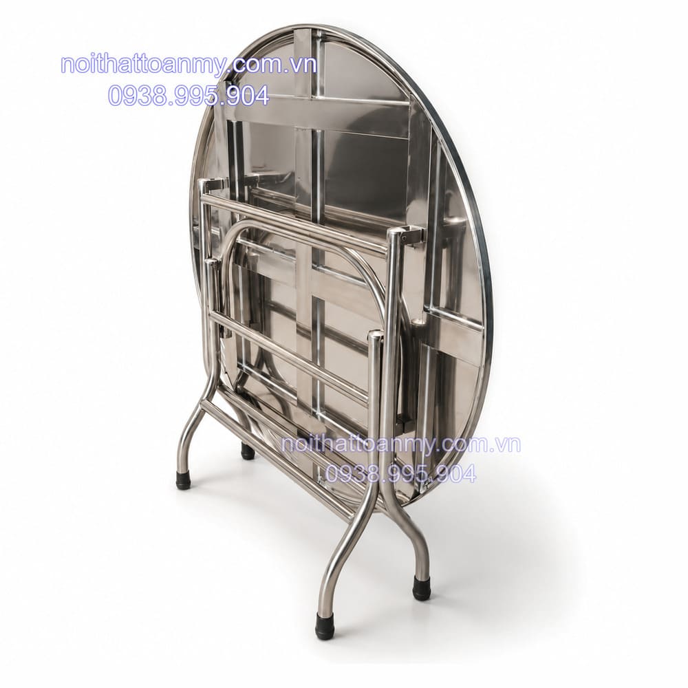 Bàn inox tròn 1,2m loại thường 4 ban-inox-tron-1m2-xep-gon-gia-re-3