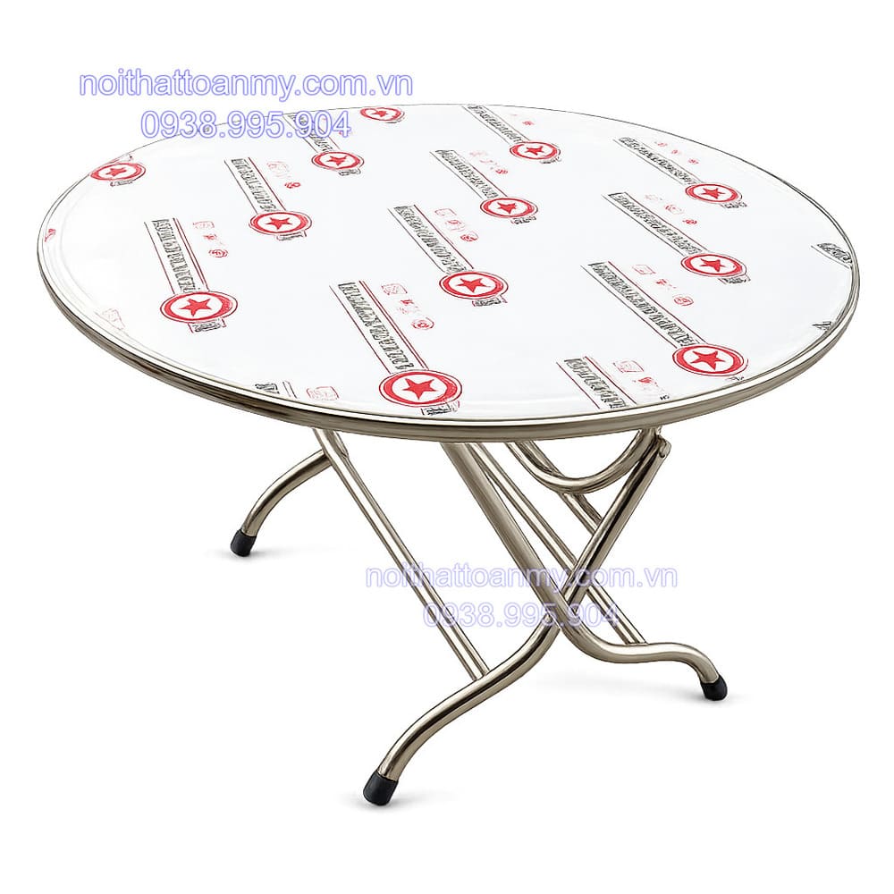 Bàn inox tròn 1,2m loại thường 5 ban-inox-tron-1m2-xep-gon-gia-re-4