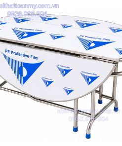 Bàn inox xếp 3 loại tốt 5 ban-tron-inox-304-xep-3-mat-loai-tot-2