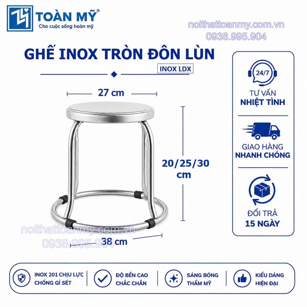 ghe-inox-lun