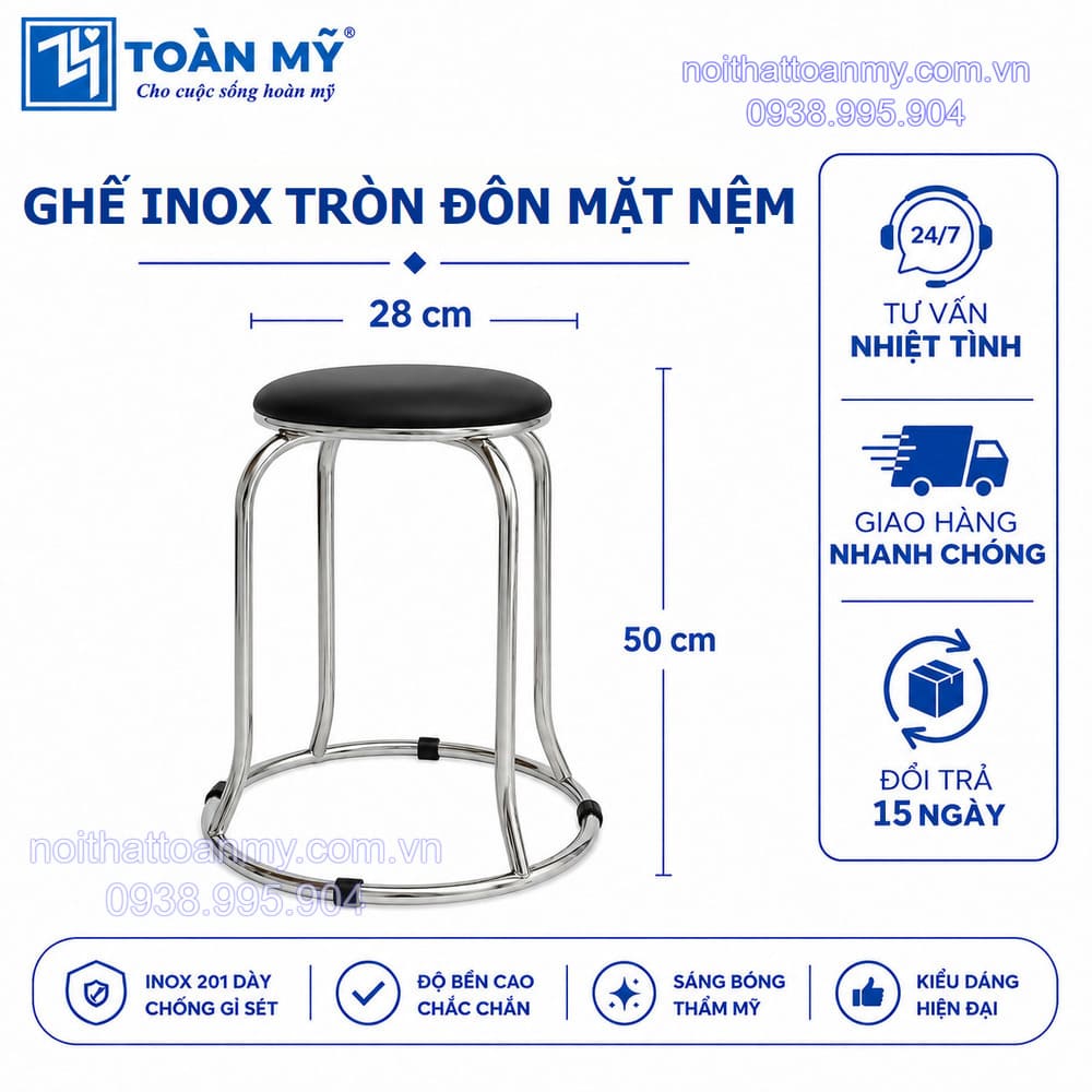 ghe-inox-tron-don-mat-nem